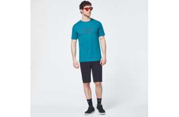 Image of Oakley Dots Ellipse Short Sleeve Tee - Mens, Forest Town, Extra Small, FOA400260-74F-XS