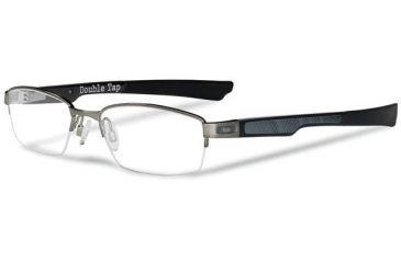 Image of Oakley Prescription Eyeglasses Double Tap Bifocal Brushed Chrome Frame