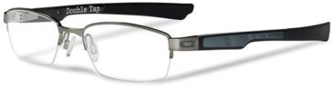 Image of Oakley Double Tap Eyeglasses - Brushed Chrome Frame OX3123-0453