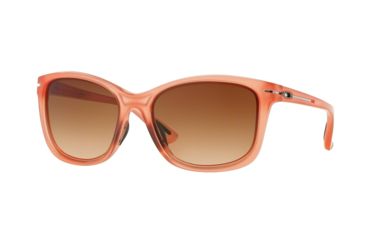 Image of Oakley Drop In OO9232 Single Vision Prescription Sunglasses OO9232-923209-58 - Lens Diameter 58 mm, Frame Color Frosted Peach
