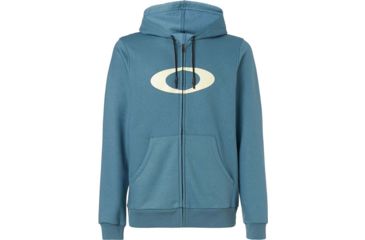 Image of Oakley Ellipse Full Zip Hoodie - Mens, Alien Blue, Extra Large, 461644-68L-XL