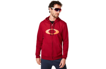 Image of Oakley Ellipse Full Zip Hoodie - Mens, Raspberry, Small, 461644-45A-S