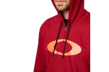 Image of Oakley Ellipse Full Zip Hoodie - Mens, Raspberry, Small, 461644-45A-S