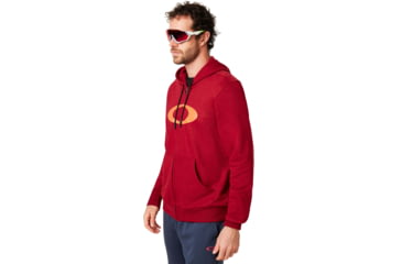 Image of Oakley Ellipse Full Zip Hoodie - Mens, Raspberry, Small, 461644-45A-S