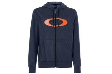 Image of Oakley Ellipse Fz Hoodie - Mens, Fathom Heather, Extra Large, 461644-6AE-XL