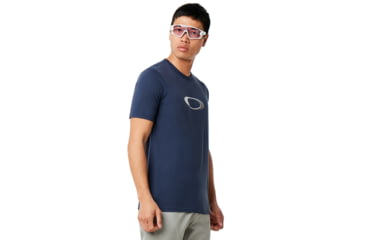Image of Oakley Ellipse Golf Tee - Mens, Foggy Blue, Large, 457598-6FB-L