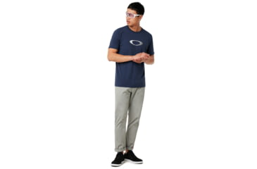 Image of Oakley Ellipse Golf Tee - Mens, Foggy Blue, Large, 457598-6FB-L