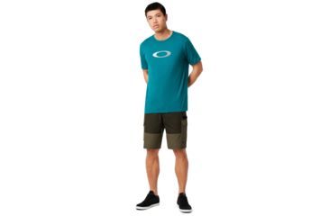 Image of Oakley Ellipse Golf Tee - Mens, Petrol, Extra Small, 457598-9PE-XS