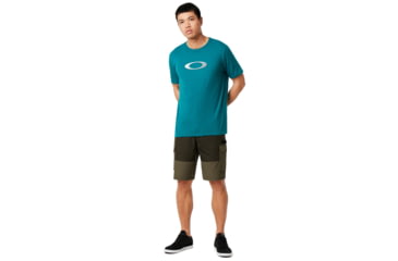 Image of Oakley Ellipse Golf Tee - Mens, Petrol, Medium, 457598-9PE-M