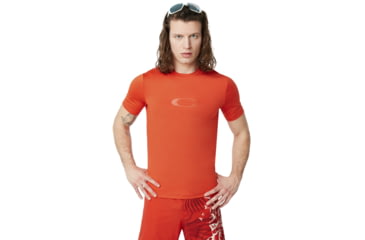Image of Oakley Ellipse Logo Rashguard - Mens, Blackout, 2XL 457602-02E-XXL