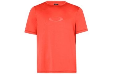 Image of Oakley Ellipse Logo Rashguard - Mens, Fire Red, Extra Small, 457602-4FR-XS
