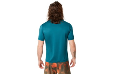 Image of Oakley Ellipse Logo Rashguard - Mens, Petrol, Extra Large, 457602-9PE-XL
