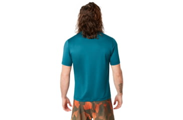 Image of Oakley Ellipse Logo Rashguard - Mens, Petrol, Large, 457602-9PE-L