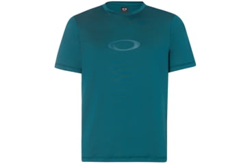 Image of Oakley Ellipse Logo Rashguard - Mens, Petrol, Large, 457602-9PE-L