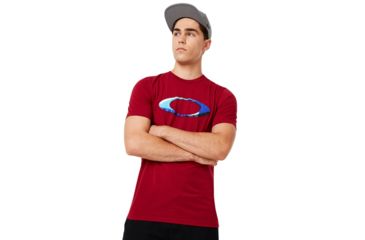 Image of Oakley Ellipse Shadow Tee - Mens, Raspberry, 2XL, 457928-45A-XXL