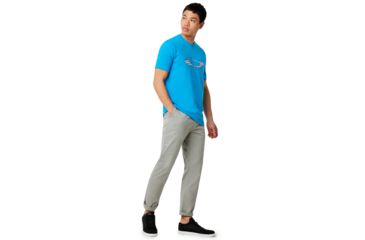 Image of Oakley Ellipse Usa Short Sleeve - Mens, Hawaiian Blue, Extra Small, 457355-6HB-XS