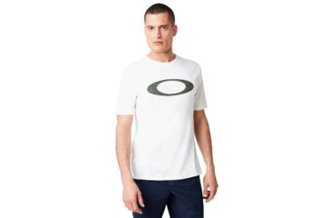 Image of Oakley Ellpise Line Camo Short Sleeve Tee - Mens, White, Extra Small, 457359-100-XS