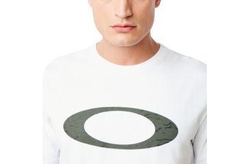 Image of Oakley Ellpise Line Camo Short Sleeve Tee - Mens, White, Extra Small, 457359-100-XS