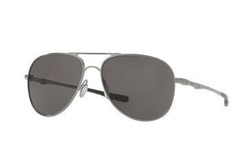 Image of Oakley ELMONT M &amp; L OO4119 Sunglasses 411901-58 - Gunmetal Frame, Warm Grey Lenses