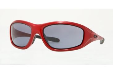 Image of Oakley ENCOUNTER OO9091 Sunglasses 909104-59 - Metallic Red Frame, Grey Lenses