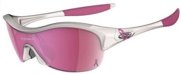 Image of Oakley Enduring Breast Cancer Pace Pearl White Frame w/G20 Lenses Sunglasses 24-047