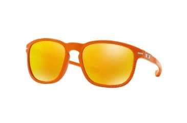 Image of Oakley ENDURO OO9223 Progressive Prescription Sunglasses OO9223-922322-55 - Lens Diameter 55 mm, Frame Color Fingerprint Atomic Orange