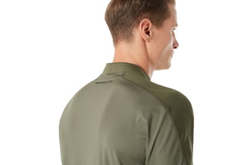 Image of Oakley Engineered Short Sleeve Polo Bomber Collar - Mens, Dark Brush, Medium, 434221-86V-M