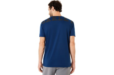 Image of Oakley Enhance 18.09 Technical QD Short Sleeve Tee - Mens, Dark Blue, Extra Large, 434254-609-XL