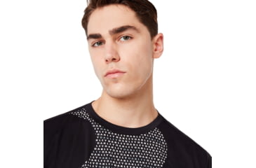 Image of Oakley Enhance Big Qd Short Sleeve Tee - Mens, Blackout, Small, 458094-02E-S