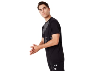 Image of Oakley Enhance Big Qd Short Sleeve Tee - Mens, Blackout, Small, 458094-02E-S