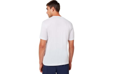 Image of Oakley Enhance Big Qd Short Sleeve Tee - Mens, White, Medium, 458094-100-M