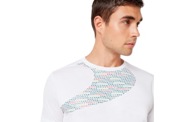 Image of Oakley Enhance Big Qd Short Sleeve Tee - Mens, White, Medium, 458094-100-M