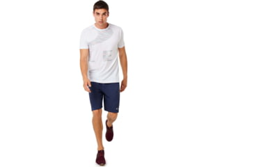 Image of Oakley Enhance Big Qd Short Sleeve Tee - Mens, White, Medium, 458094-100-M