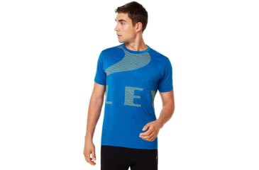 Image of Oakley Enhance Big Quick Drying Short Sleeve Tee - Mens, Electric Shade, Large, 458094-66X-L