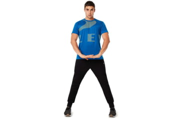 Image of Oakley Enhance Big Quick Drying Short Sleeve Tee - Mens, Electric Shade, Large, 458094-66X-L