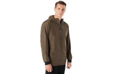 Image of Oakley Enhance Emboss 8.7 Wind Jacket - Mens, Canteen, 2XL, 412591-87Y-XXL