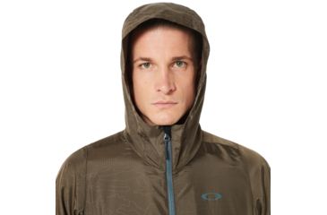 Image of Oakley Enhance Emboss 8.7 Wind Jacket - Mens, Canteen, 2XL, 412591-87Y-XXL