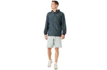 Image of Oakley Enhance Emboss 8.7 Wind Jacket - Mens, Dark Slate, 2XL, 412591-94A-XXL