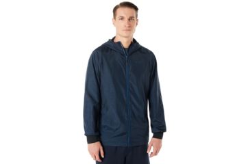 Image of Oakley Enhance Emboss 8.7 Wind Jacket - Mens, Fathom, Large, 412591-6AC-L