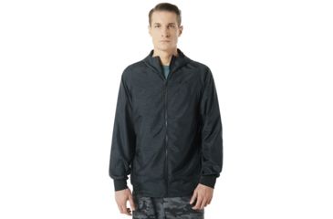 Image of Oakley Enhance Emboss Wind Jacket 8.7 - Mens, Blackout, 3XL, 412591-02E-XXXL