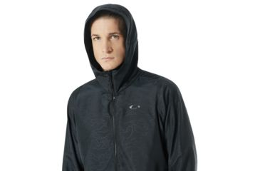 Image of Oakley Enhance Emboss Wind Jacket 8.7 - Mens, Blackout, 3XL, 412591-02E-XXXL