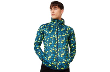 Image of Oakley Enhance Graphic Knit Hoody 9.7 - Mens, Blue Storm Print, Small, 412821-66V-S