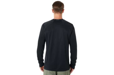 Image of Oakley Enhance Long Sleeve Crew 8.7.02 - Mens, Blackout, 2XL, 434249-02E-XXL