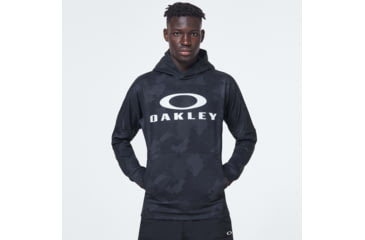 Image of Oakley Enhance Mobility Fleece Hoody - Mens, Black Print, 2XL, FOA400151-00G-XXL