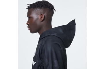 Image of Oakley Enhance Mobility Fleece Hoody - Mens, Black Print, 2XL, FOA400151-00G-XXL