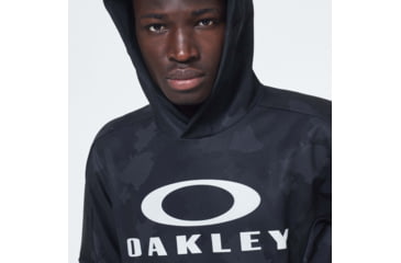 Image of Oakley Enhance Mobility Fleece Hoody - Mens, Black Print, 2XL, FOA400151-00G-XXL