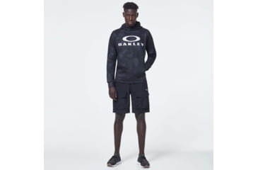 Image of Oakley Enhance Mobility Fleece Hoody - Mens, Black Print, 2XL, FOA400151-00G-XXL