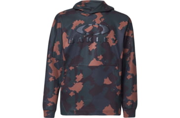 Image of Oakley Enhance Mobility Fleece Hoody - Mens, Green Print, Small, FOA400151-78Y-S