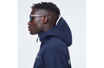 Image of Oakley Enhance Mobility Fleece Jacket - Mens, Black Iris, Small, FOA400152-6DG-S