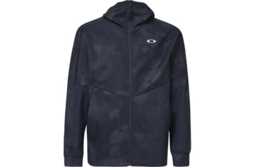 Image of Oakley Enhance Mobility Fleece Jacket - Mens, Black Print, Large, FOA400152-00G-L
